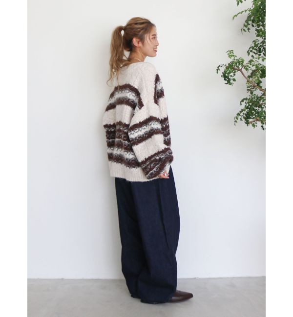 Ungrid「ローゲージラメニットカーディガン」|カーディガン|