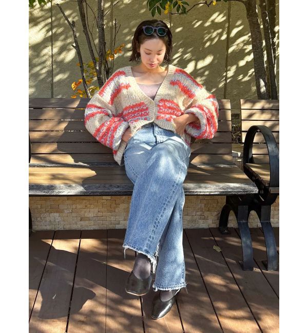 Ungrid「ローゲージラメニットカーディガン」|カーディガン|