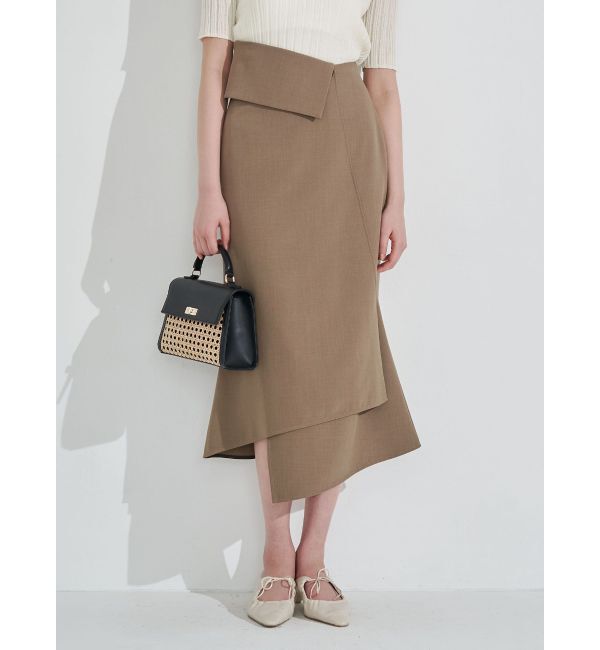 LAGUNAMOON「ウエストラペルアシンメトリースカート」|スカート|