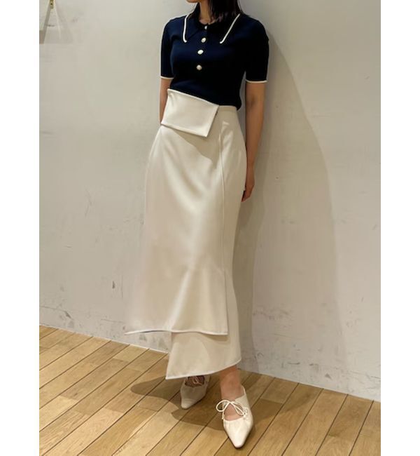 LAGUNAMOON「ウエストラペルアシンメトリースカート」|スカート|