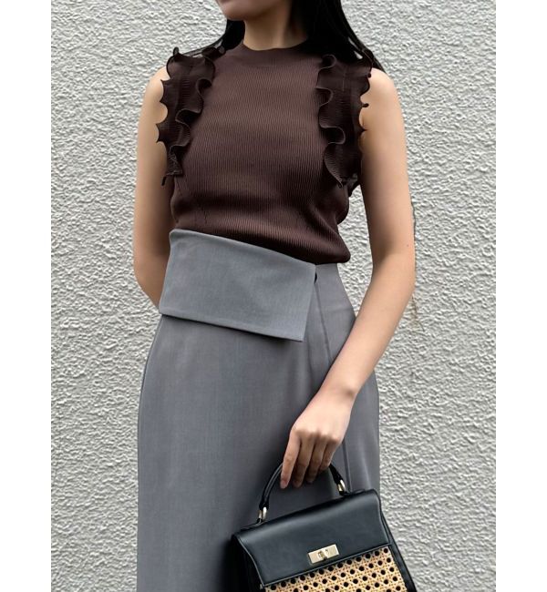 LAGUNAMOON「ウエストラペルアシンメトリースカート」|スカート|