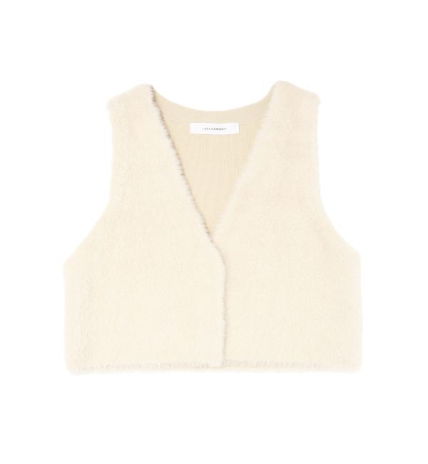 LAGUNAMOON「ミニシャギーニットベスト」|ベスト・ジレ|