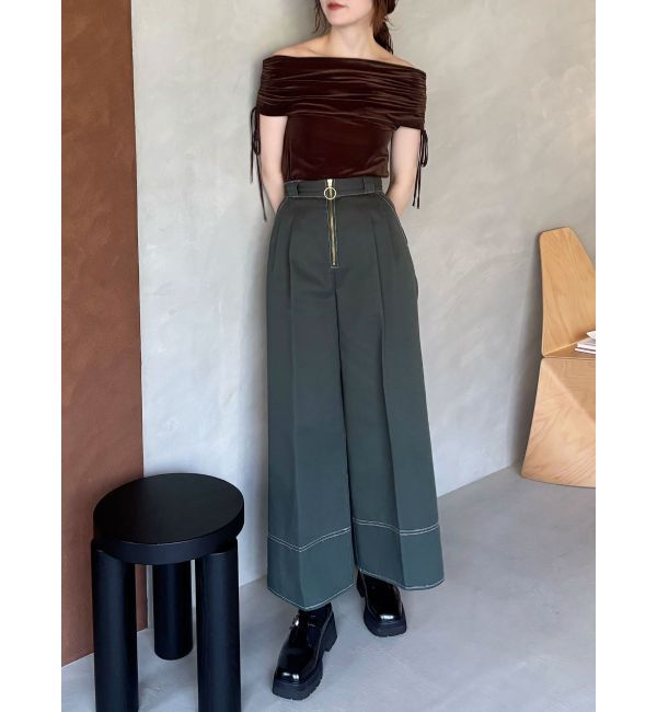 LAGUNAMOON「【別注Dickies】タックワイドパンツ」|その他|