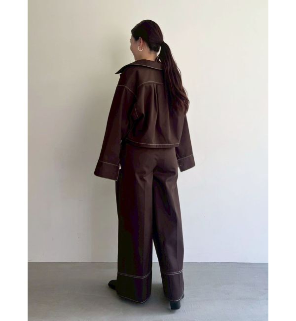 LAGUNAMOON「【別注Dickies】タックワイドパンツ」|その他|