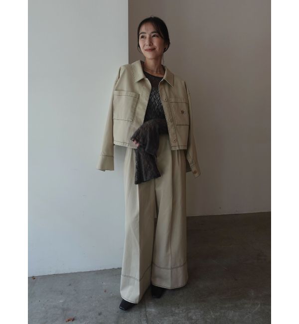 LAGUNAMOON「【別注Dickies】タックワイドパンツ」|その他|