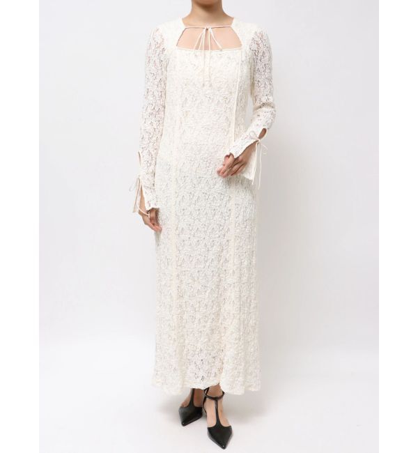 LAGUNAMOON「カットアウトデザインレースワンピース」|ワンピース|
