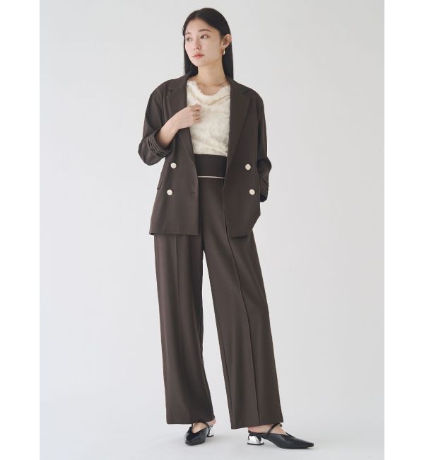 LAGUNAMOON「バイカラーボタンジャケット」|テーラードジャケット|