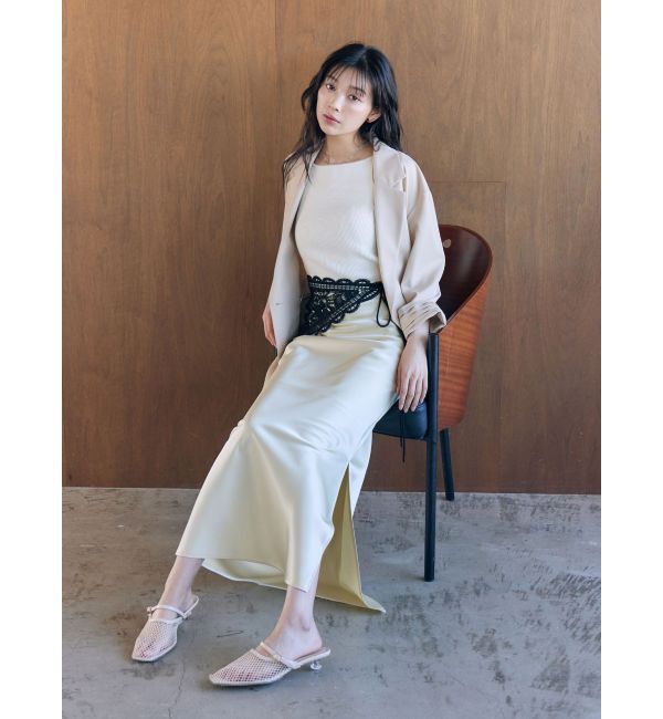 LAGUNAMOON「バイカラーボタンジャケット」|テーラードジャケット|