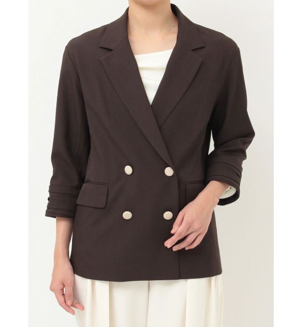 LAGUNAMOON「バイカラーボタンジャケット」|テーラードジャケット|