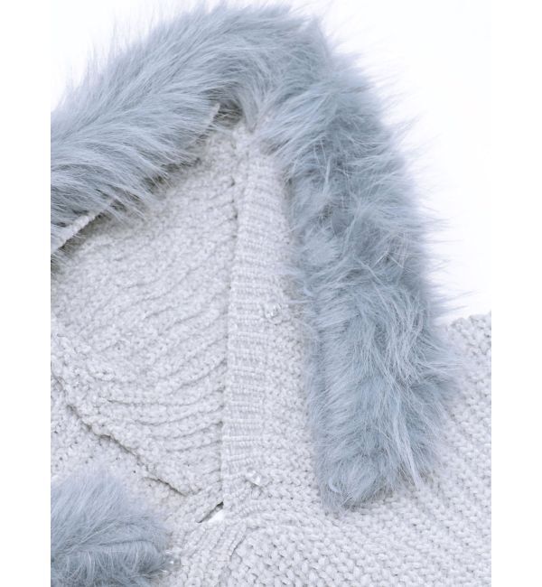 jouetie「ポイントファーモールニットワンピース」|ワンピース|