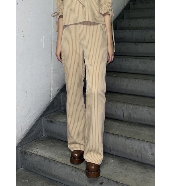 jouetie「【FRUITSZIPPER鎮西寿々歌】フレアパンツ」|その他|ベージュ