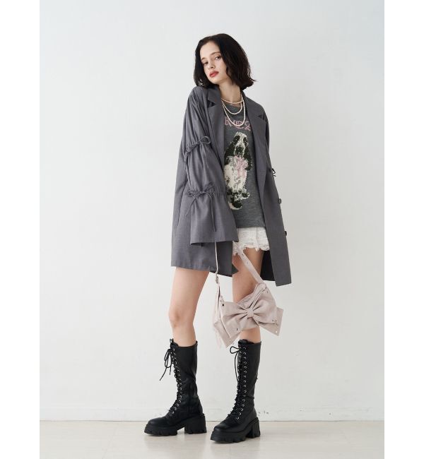 jouetie「リボンスリーブジャケットミニワンピース」|ワンピース|