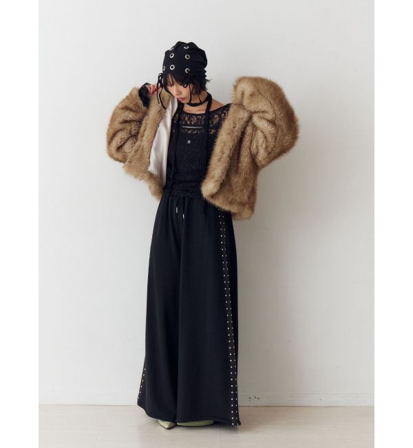 jouetie「カットアウトレーストップス」|Tシャツ・カットソー|