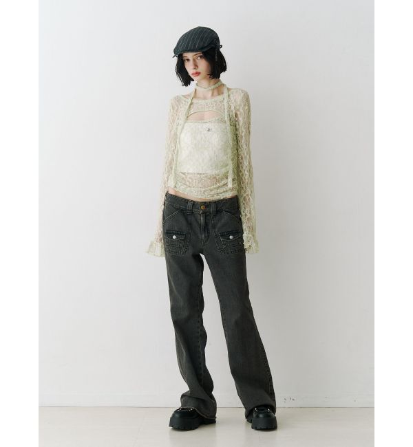 jouetie「カットアウトレーストップス」|Tシャツ・カットソー|