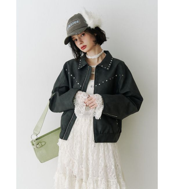 jouetie「カットアウトレーストップス」|Tシャツ・カットソー|