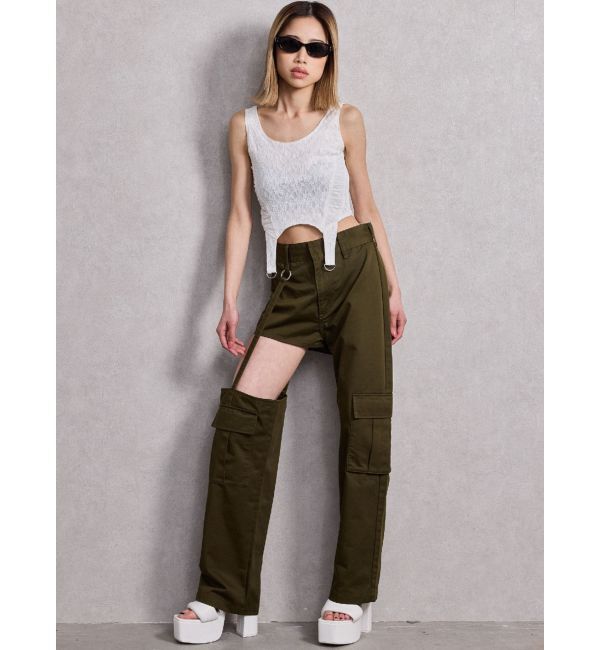 GYDA「SIDE CUTデザインカーゴカラーワイドパンツ」|その他|