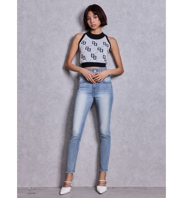 GYDA「GDビジューMOLDチェーンストラップポインテッドミュール」|パンプス|