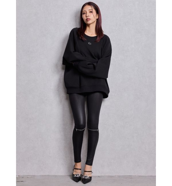 GYDA「GDビジューMOLDチェーンストラップポインテッドミュール」|パンプス|