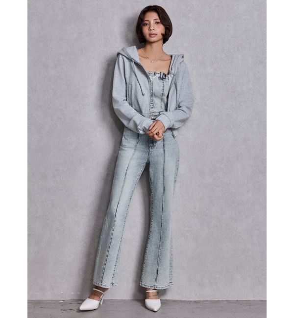 GYDA「GDビジューMOLDチェーンストラップポインテッドミュール」|パンプス|