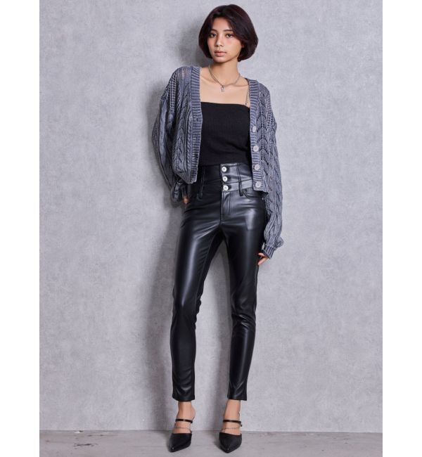 GYDA「GDビジューMOLDチェーンストラップポインテッドミュール」|パンプス|