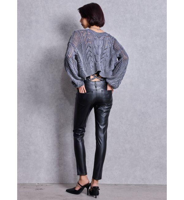 GYDA「GDビジューMOLDチェーンストラップポインテッドミュール」|パンプス|