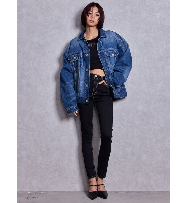 GYDA「GDビジューMOLDチェーンストラップポインテッドミュール」|パンプス|