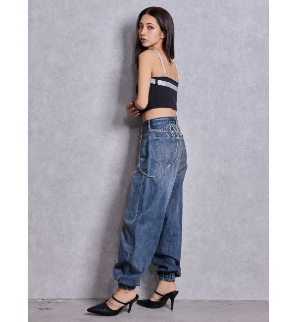 GYDA「GDビジューMOLDチェーンストラップポインテッドミュール」|パンプス|