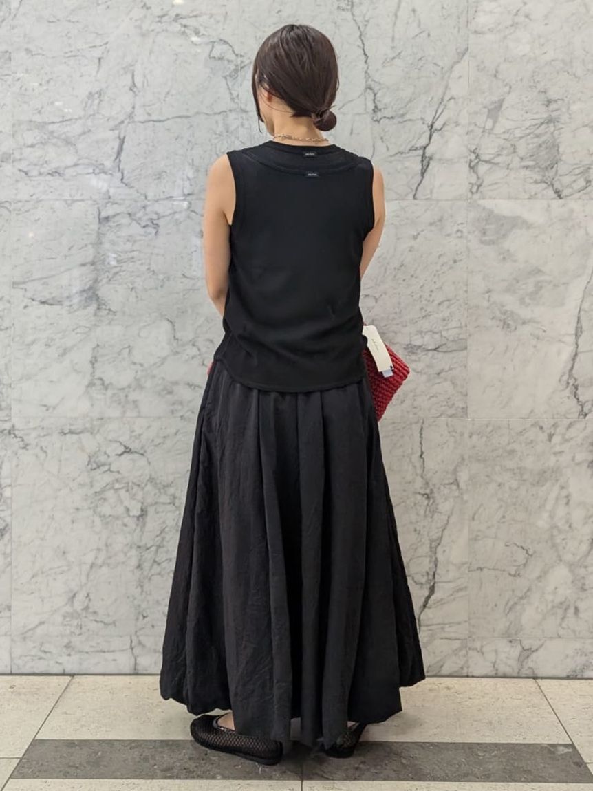 Mila Owen「マキシウエストドロストワッシャーバルーンスカート」|スカート|