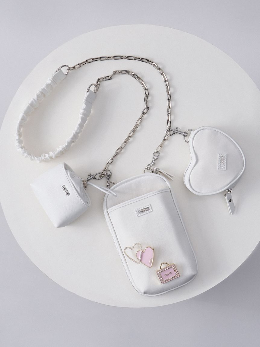 FURFUR「【WEB限定カラー】マテリアルコンビ3SETショルダーバッグ」|ショルダー・メッセンジャー|WHT