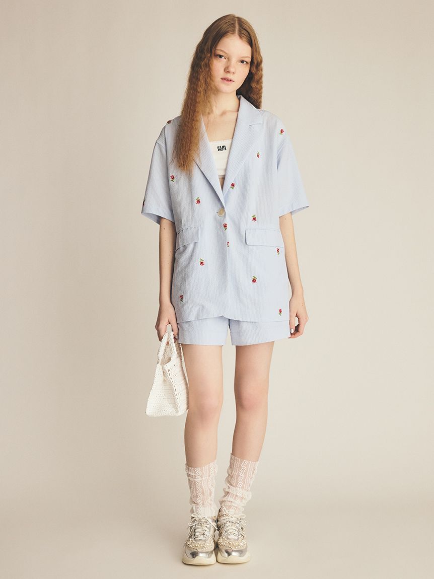 FURFUR「ロゴ刺繍カップインタンクトップ」|タンクトップ|