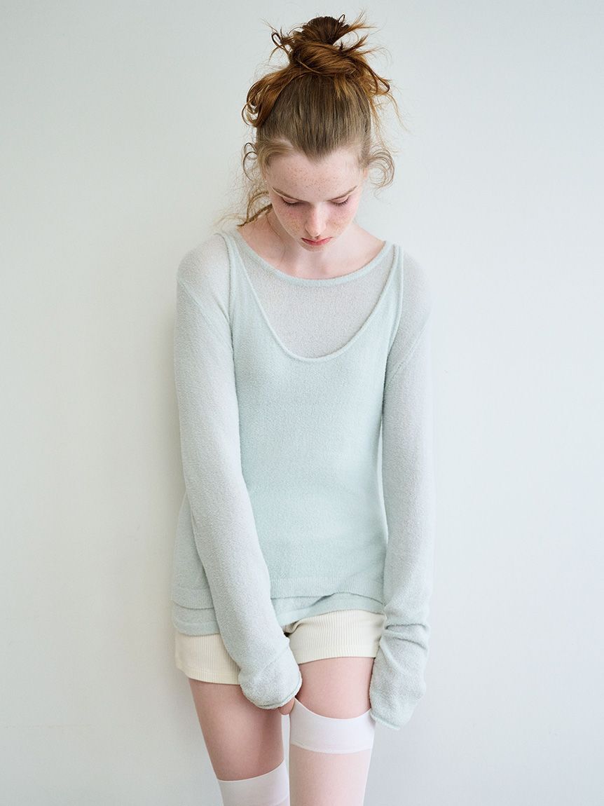 gelato pique「シアー プルオーバー」|ルームウェア|