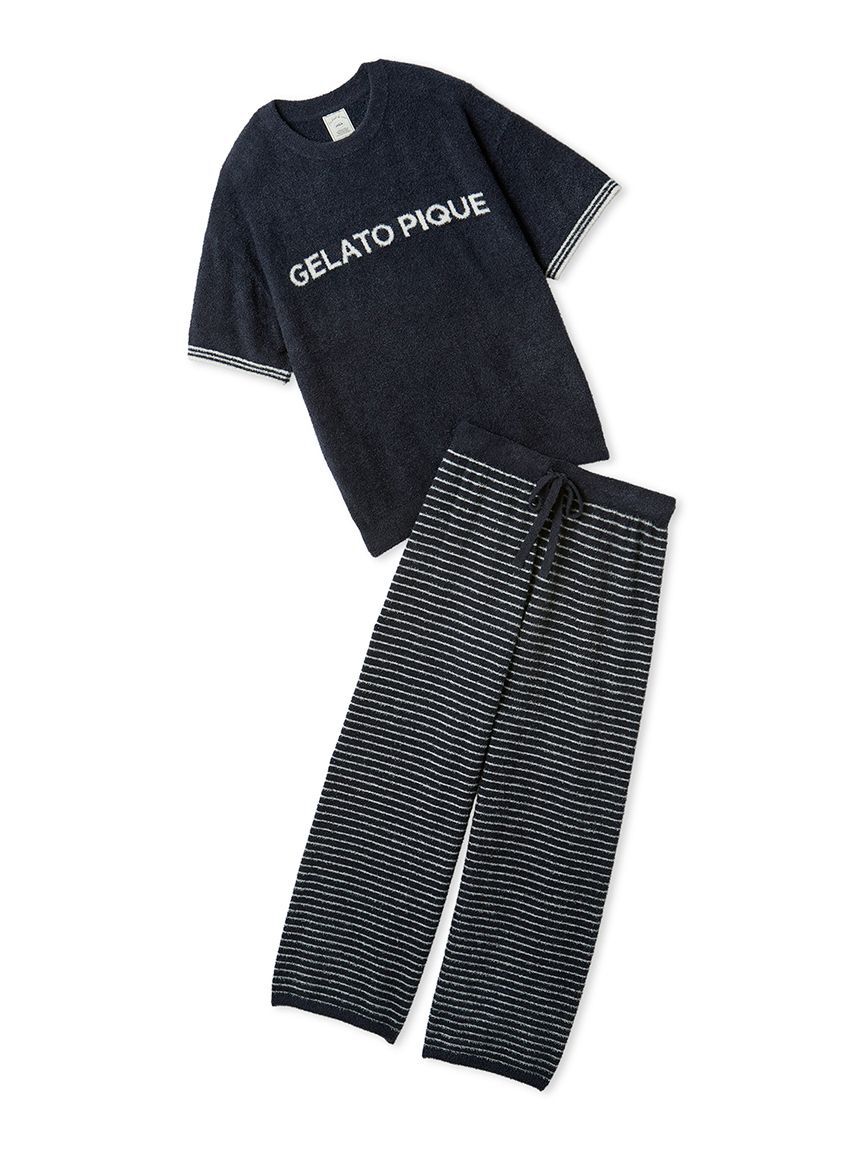 gelato pique「スムーズィーロゴジャガードプルオーバー&ロングパンツセット」|ルームウェア|
