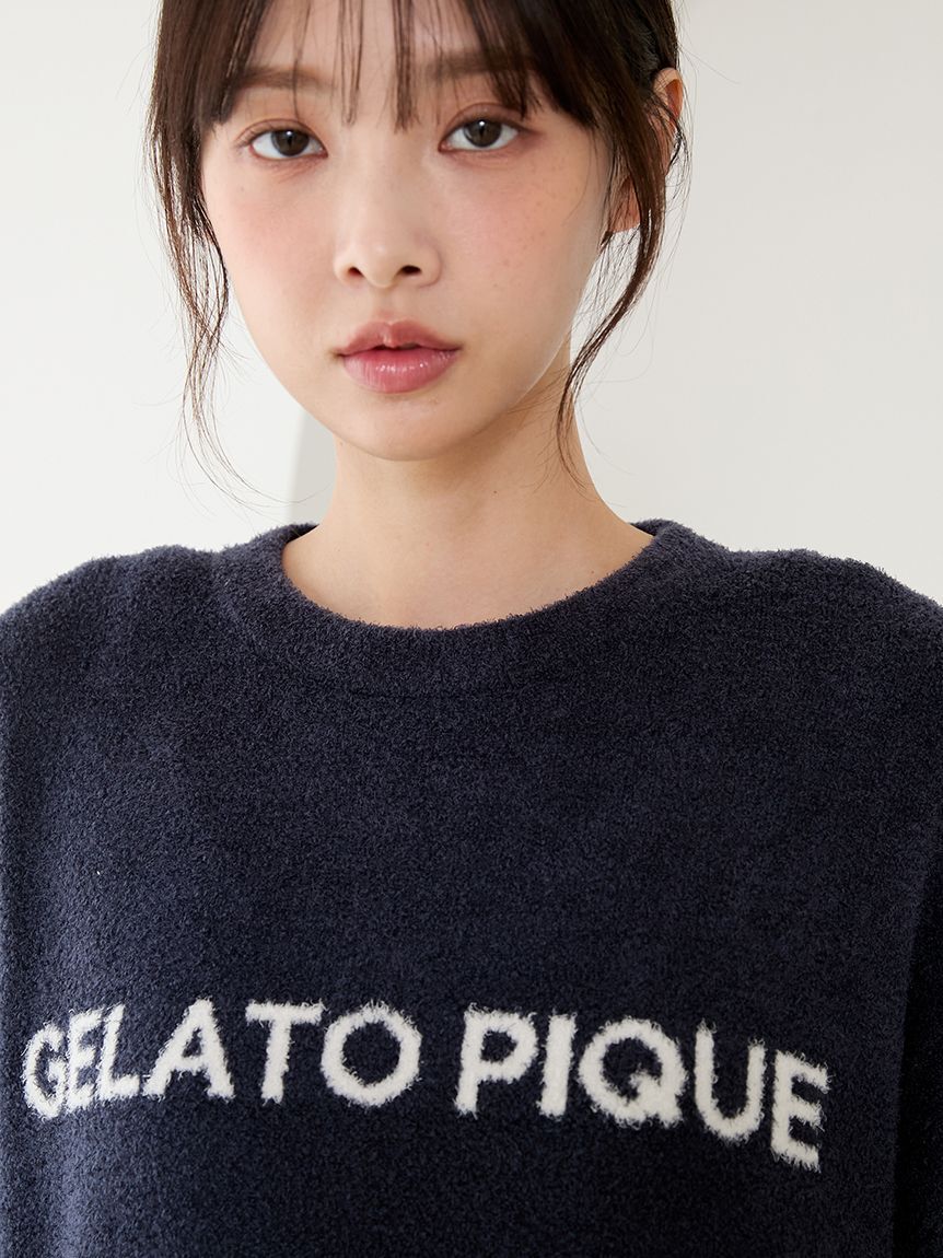 gelato pique「スムーズィーロゴジャガードプルオーバー&ロングパンツセット」|ルームウェア|