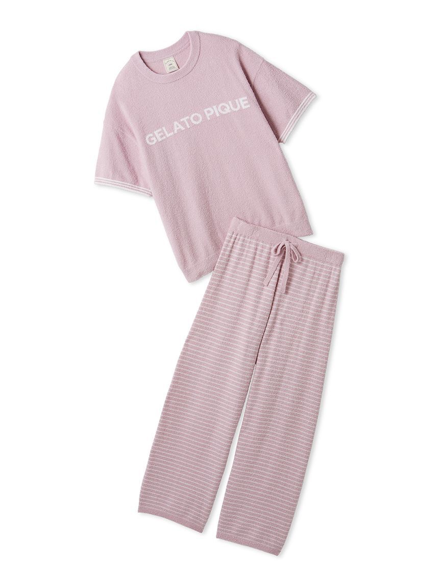 gelato pique「スムーズィーロゴジャガードプルオーバー&ロングパンツセット」|ルームウェア|PNK