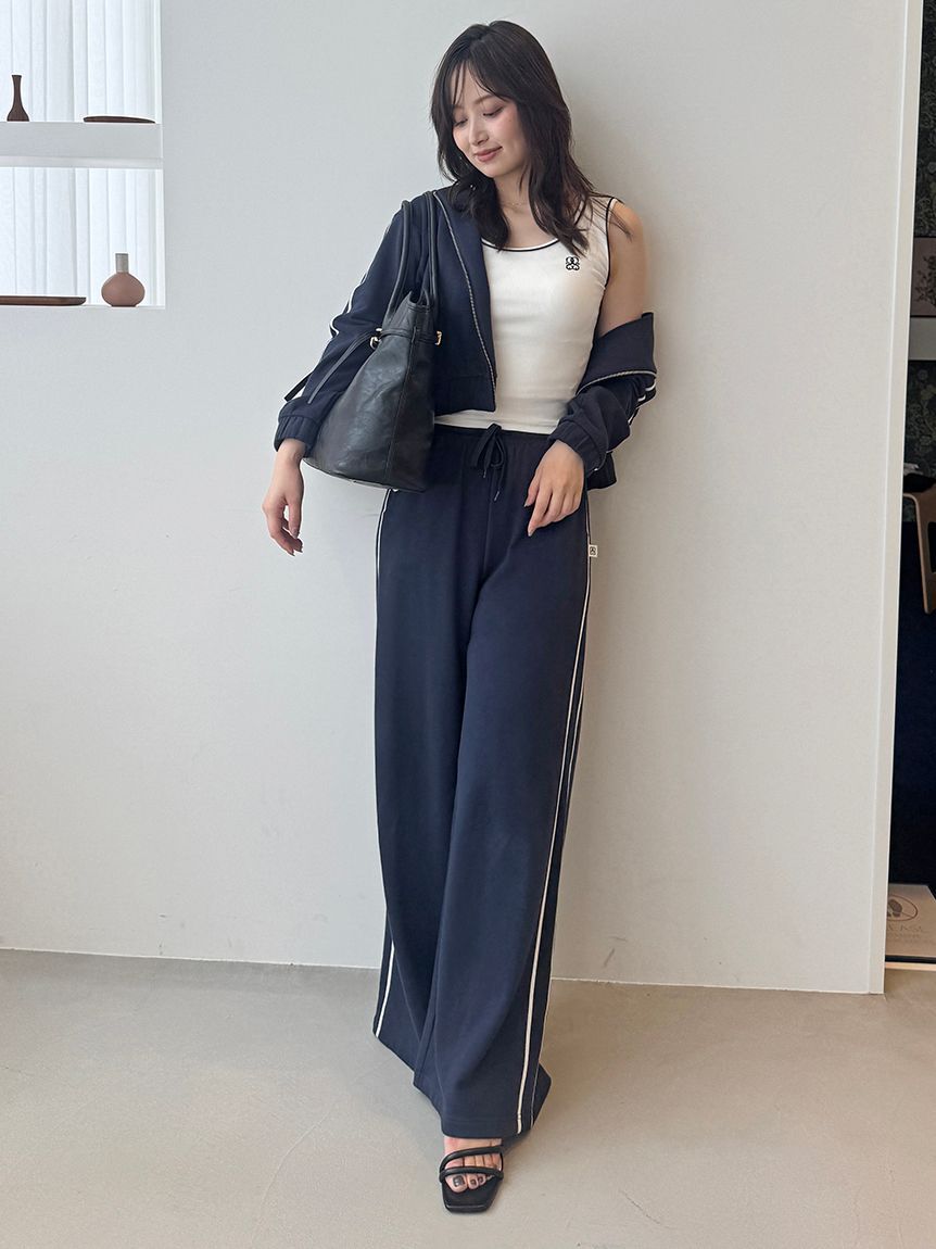 SNIDEL「パイピングディテールノースリタンク」|タンクトップ|