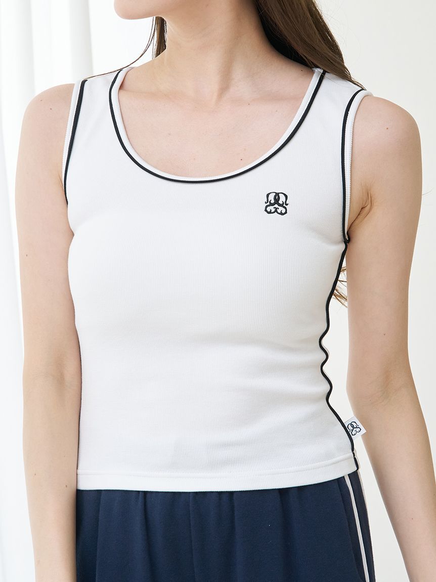 SNIDEL「パイピングディテールノースリタンク」|タンクトップ|