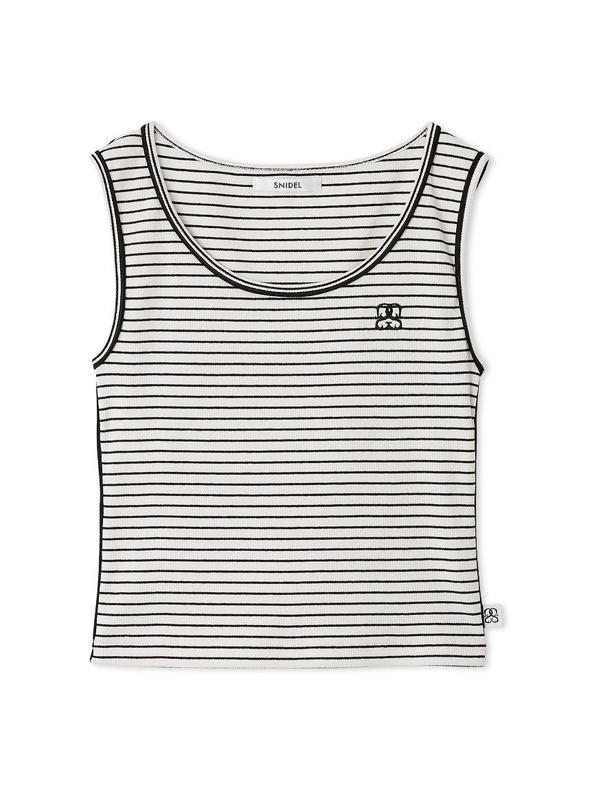 SNIDEL「パイピングディテールノースリタンク」|タンクトップ|