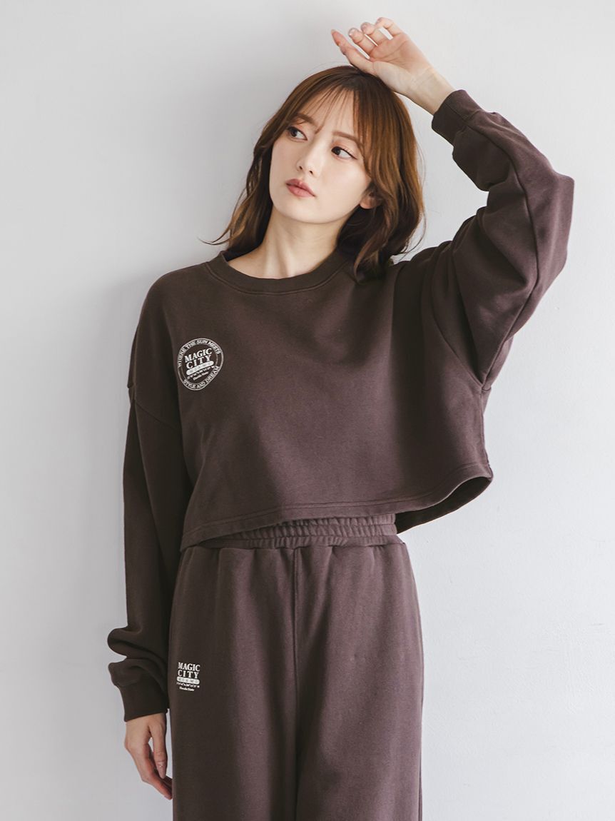 SNIDEL「【NUTMEG】コラボクロップドTシャツ」|Tシャツ・カットソー|