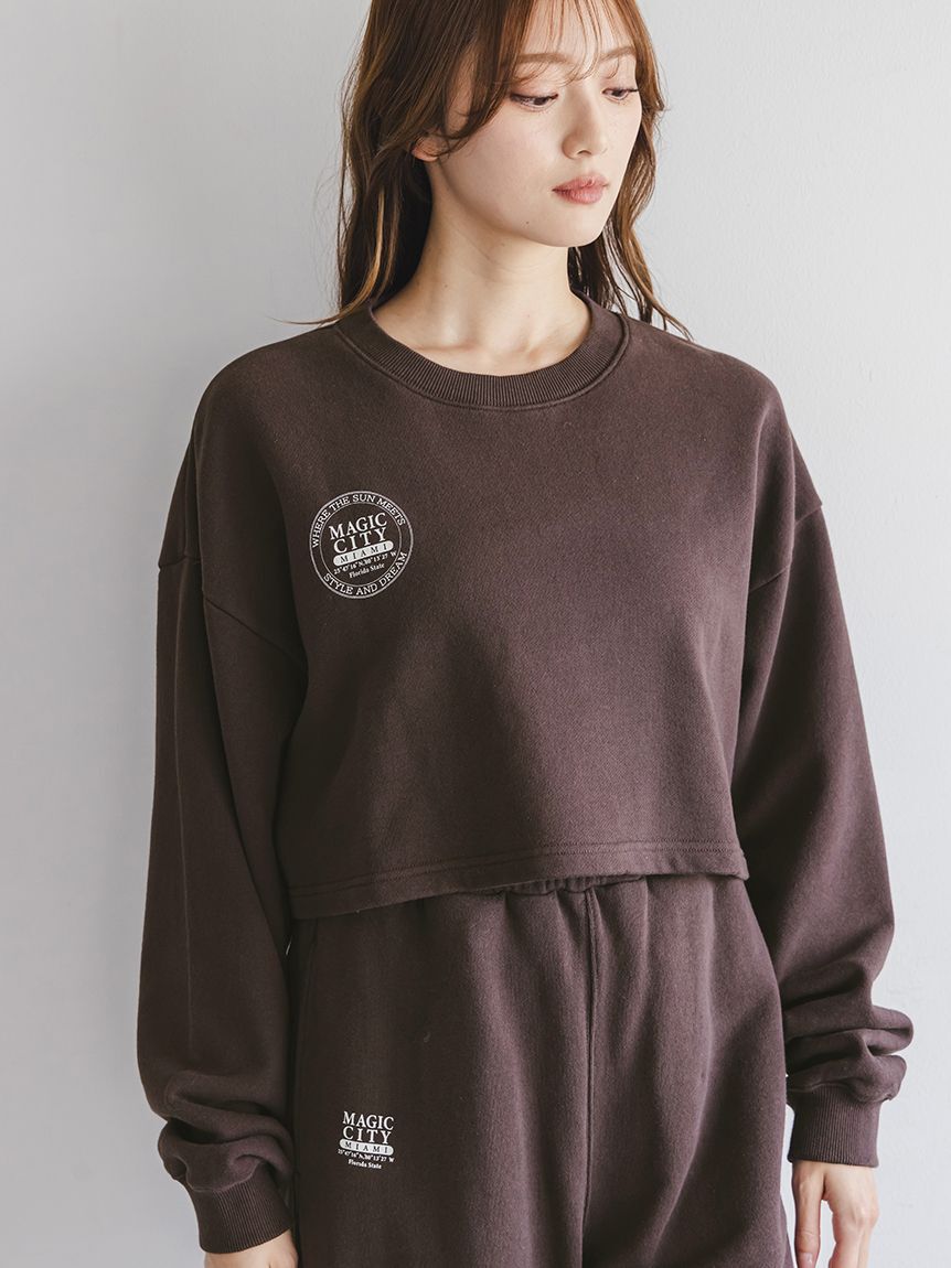 SNIDEL「【NUTMEG】コラボクロップドTシャツ」|Tシャツ・カットソー|