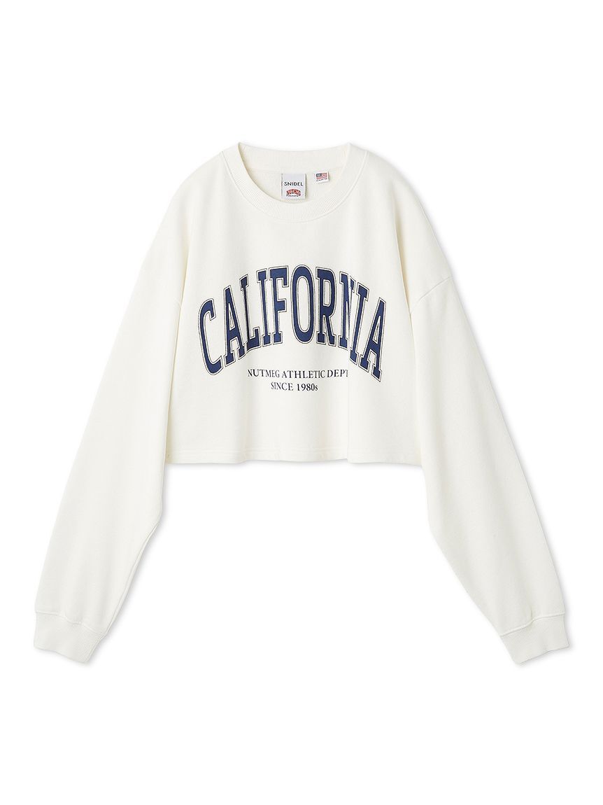 SNIDEL「【NUTMEG】コラボクロップドTシャツ」|Tシャツ・カットソー|