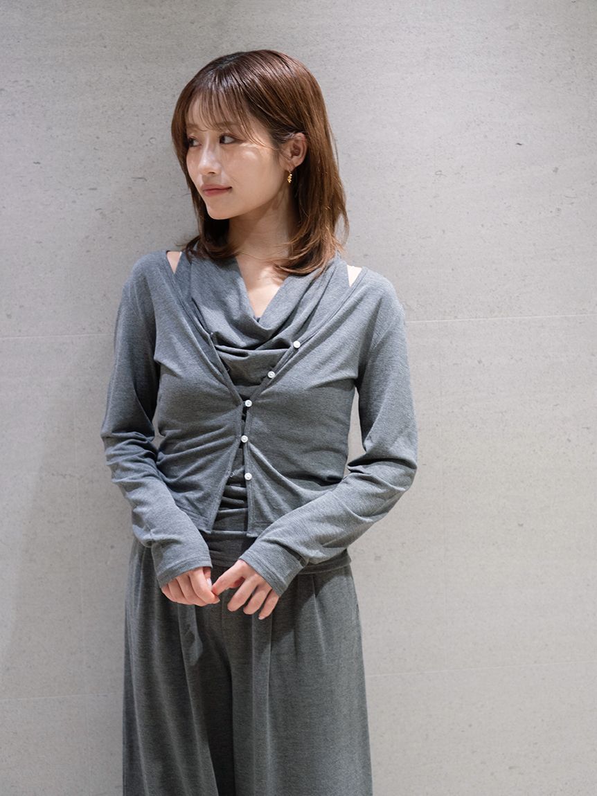 SNIDEL「カットカーディガン」|カーディガン|