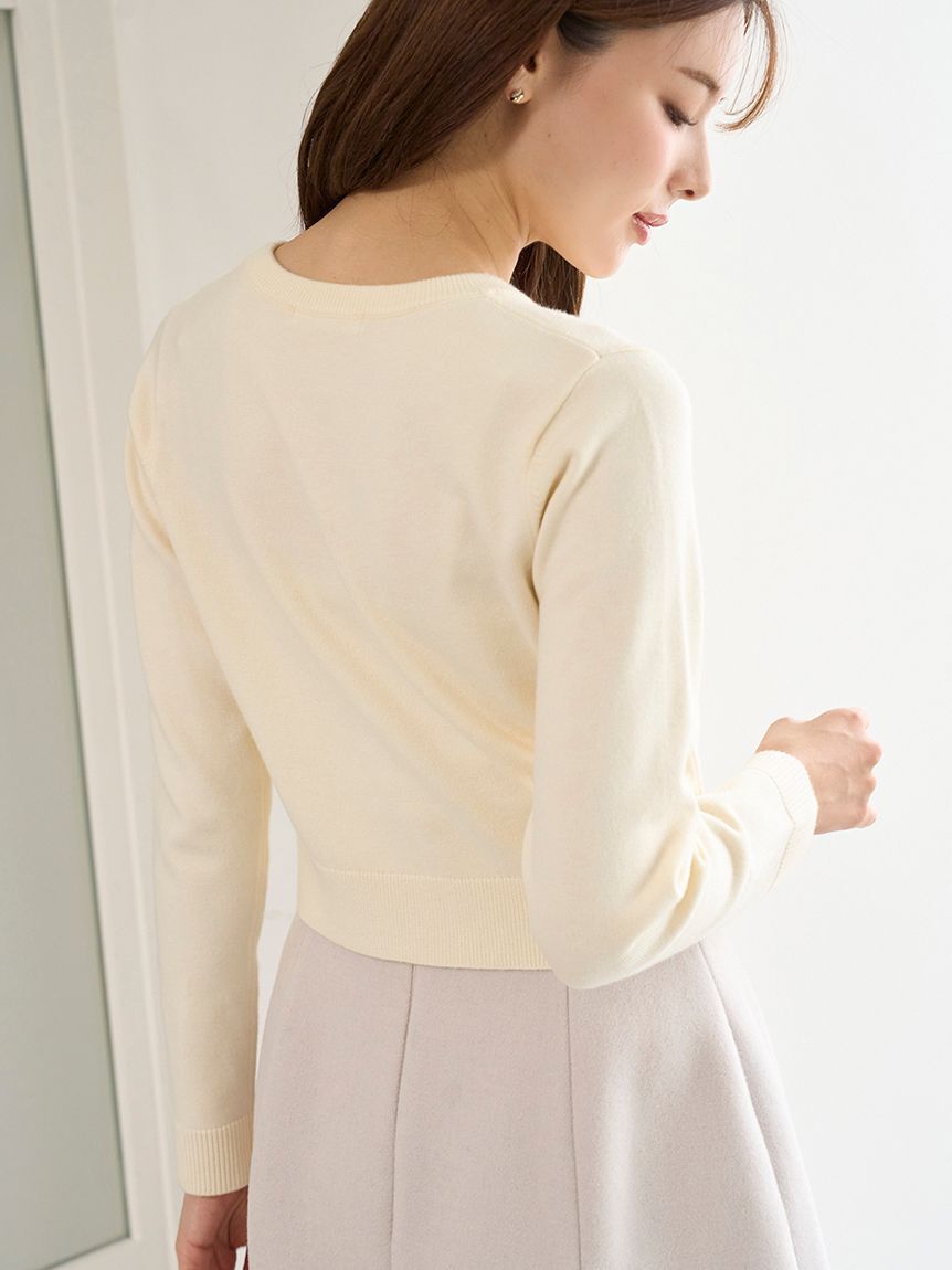 SNIDEL「ブローチ付きニットプルオーバー」|ニット・セーター|