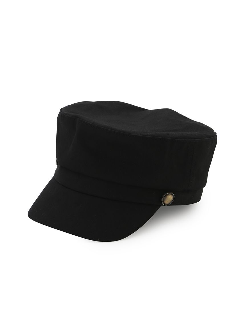 SNIDEL「メタルボタンキャスケット」|キャップ・キャスケット|BLK