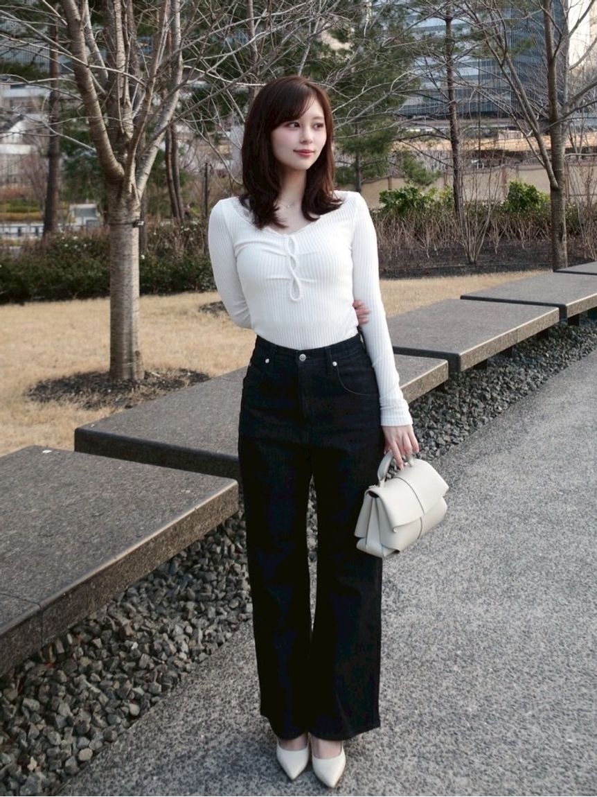 FRAY I.D「【Lee&times; FRAY I.D】ワイドパンツ」|デニム|