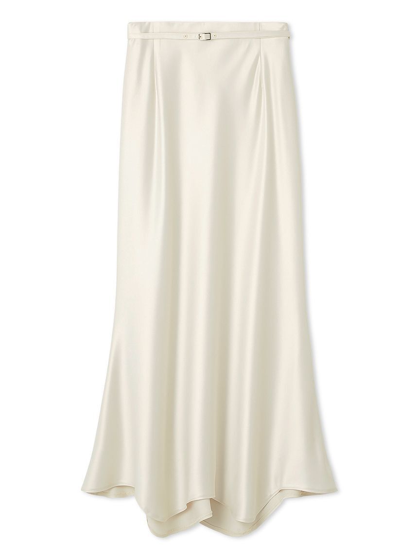 CELFORD「ベルト付きサテンナロースカート」|スカート|