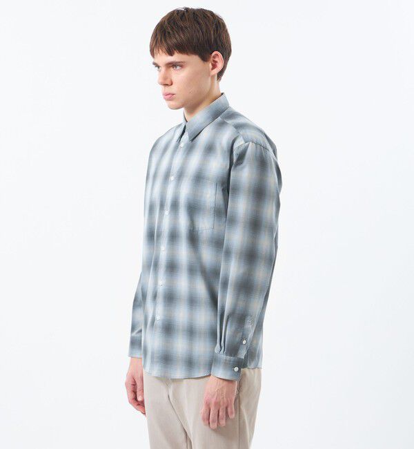MACKINTOSH PHILOSOPHY「ショートレギュラーカラーシャツ オンブレチェック」|シャツ・ブラウス|
