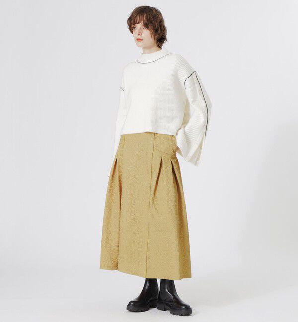  「ジャカードフレアスカート」|スカート|