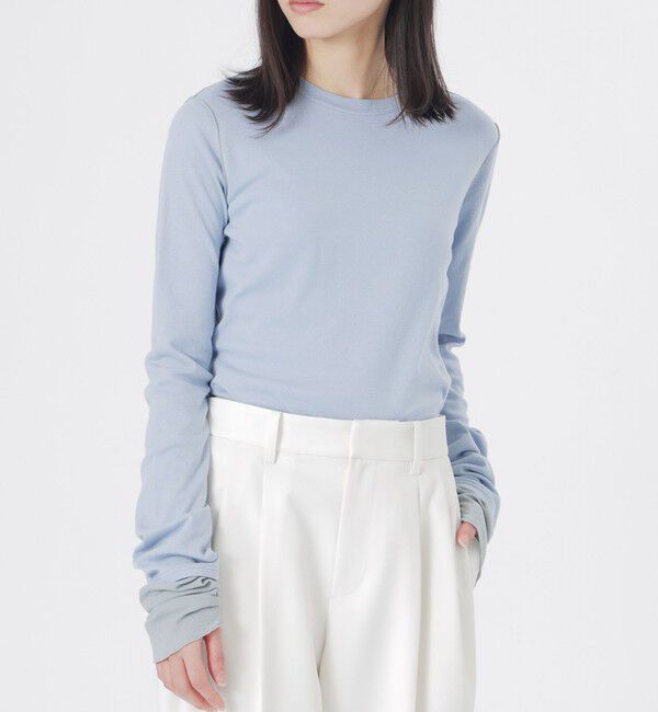  「テレコブロッキングトップス」|Tシャツ・カットソー|