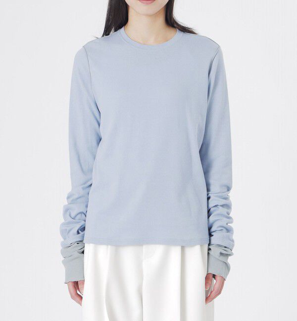  「テレコブロッキングトップス」|Tシャツ・カットソー|