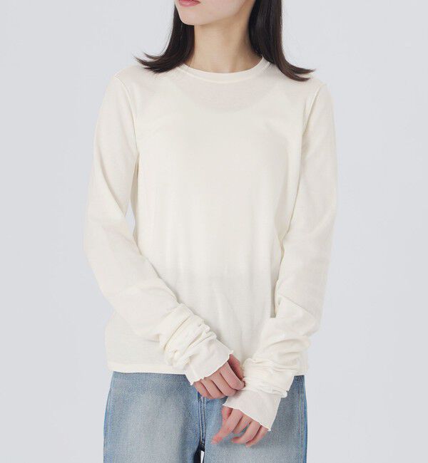  「テレコブロッキングトップス」|Tシャツ・カットソー|